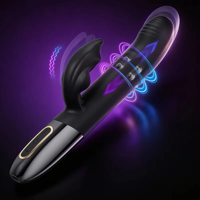 Vibrador Punto G con Movimiento y Rotación (Sube y Baja)