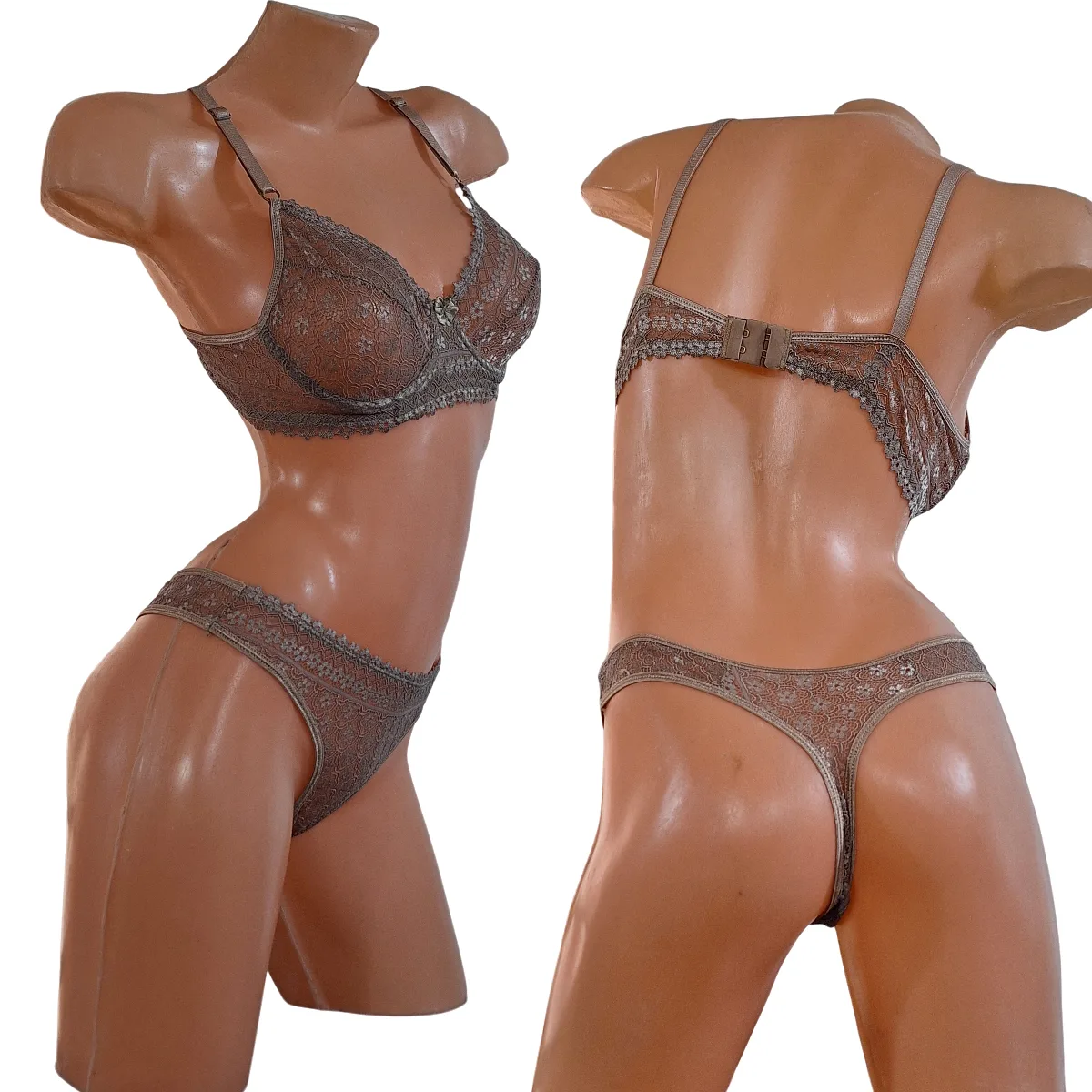 Conjunto Colaless Puntilla con Aro (art 5102) Talle 85 al 105: imagen 4