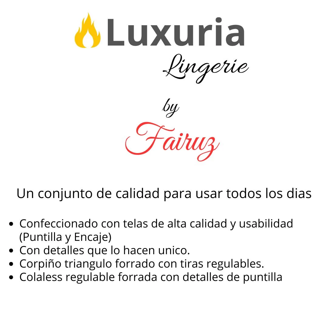 Conjunto Luana Sexy Puntilla y Encaje Corpiño Sin Aro Colaless (art 5103) Talle 85 al 100: imagen 5