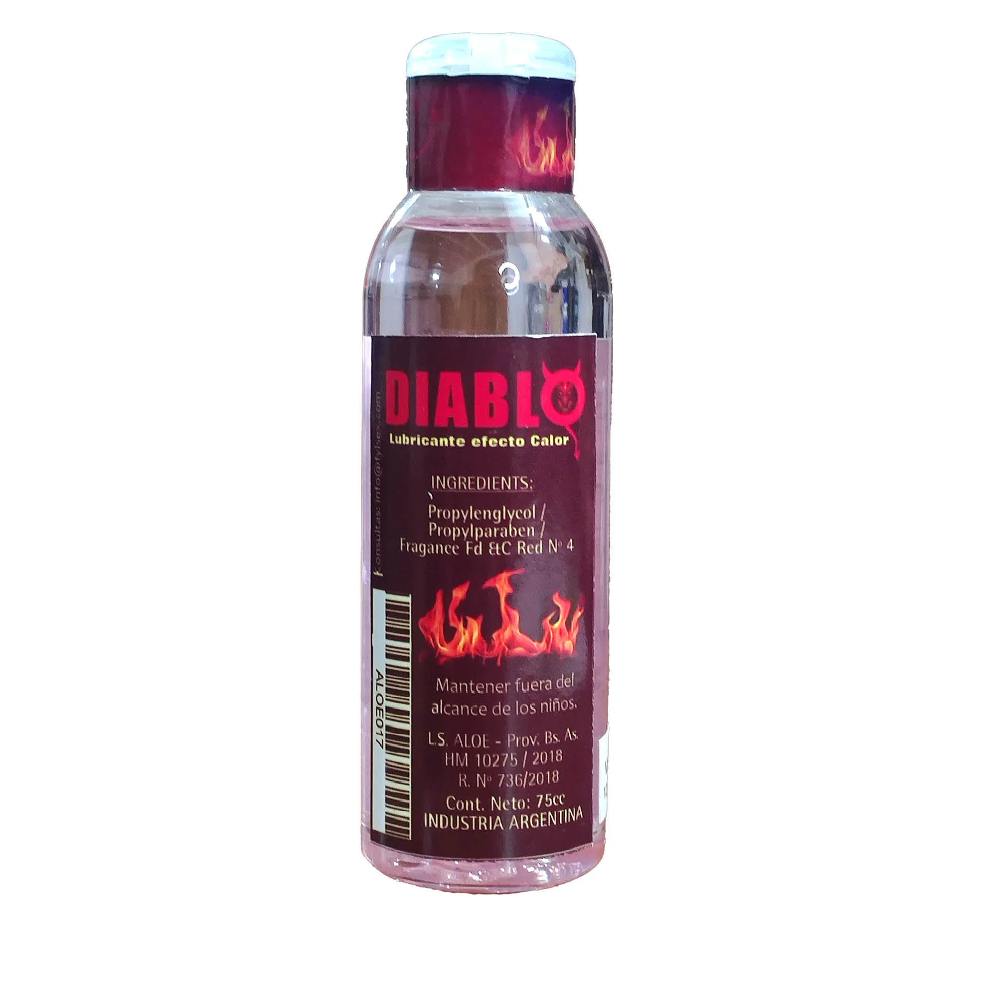 Lubricante Efecto Calor "Diablo" Masajes - FYL: imagen 2