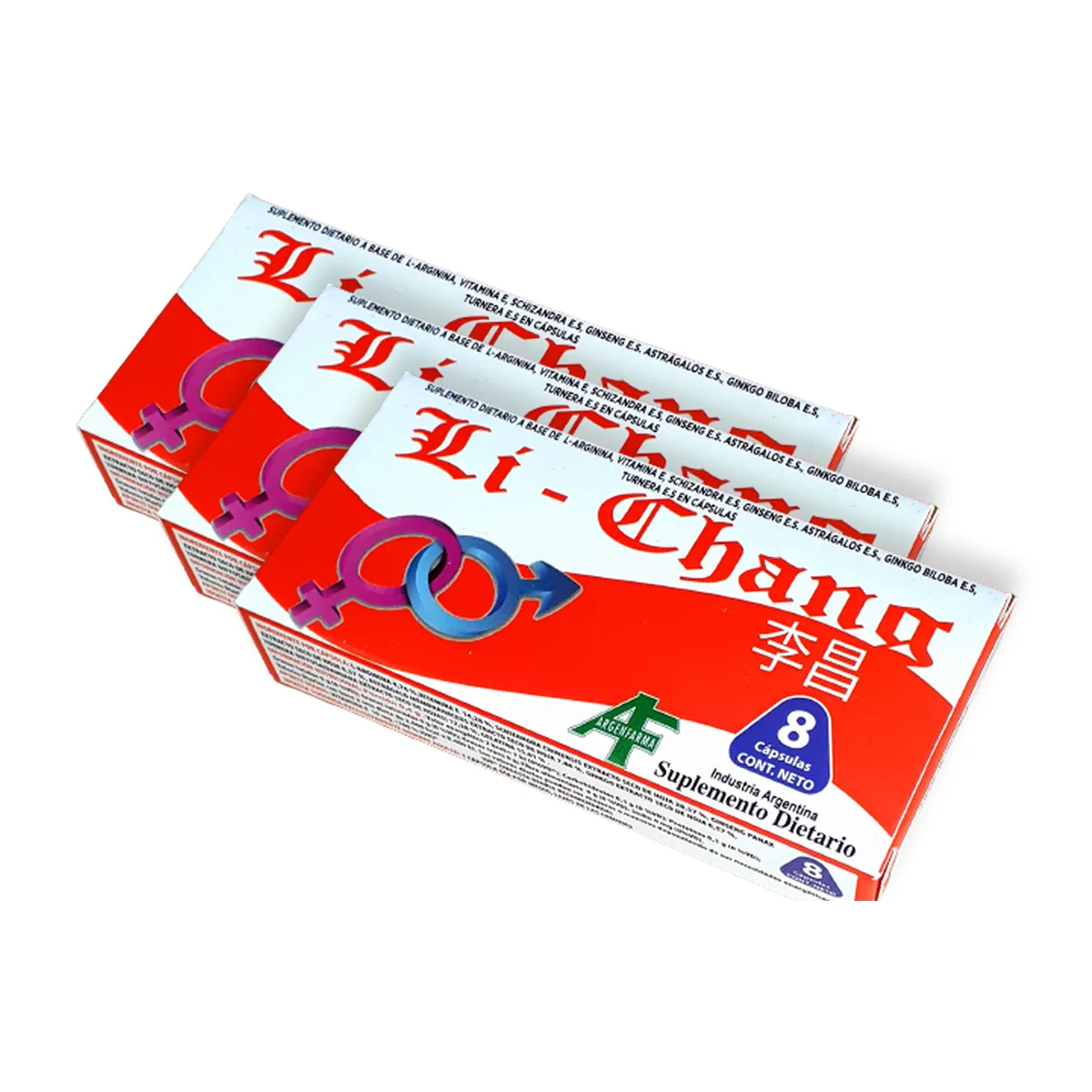 Li Chang 24 Capsulas (3x8) - Vigor Masculino: imagen 1