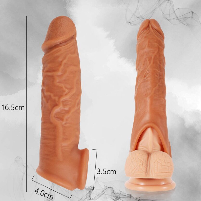 Funda Con Agarre Testículos Canela