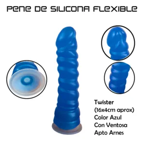Consolador Twister con ventosa: imagen 3