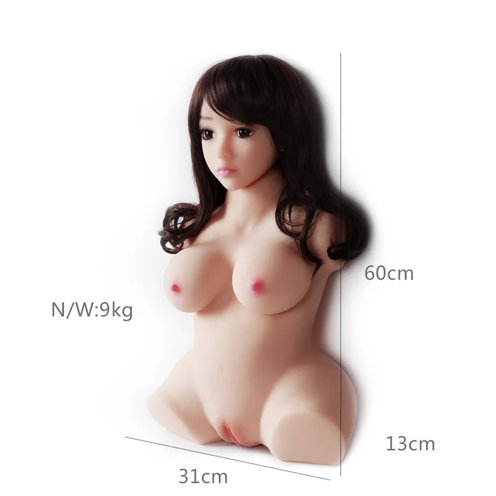 Torso Masturbador con cabeza pechos vagina y ano 60 cm: imagen 2