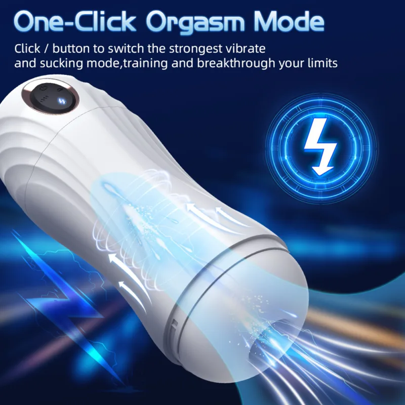 Masturbador Succionador Vibrador Gemidos