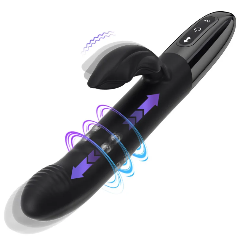 Vibrador Punto G con Movimiento y Rotación (Sube y Baja)