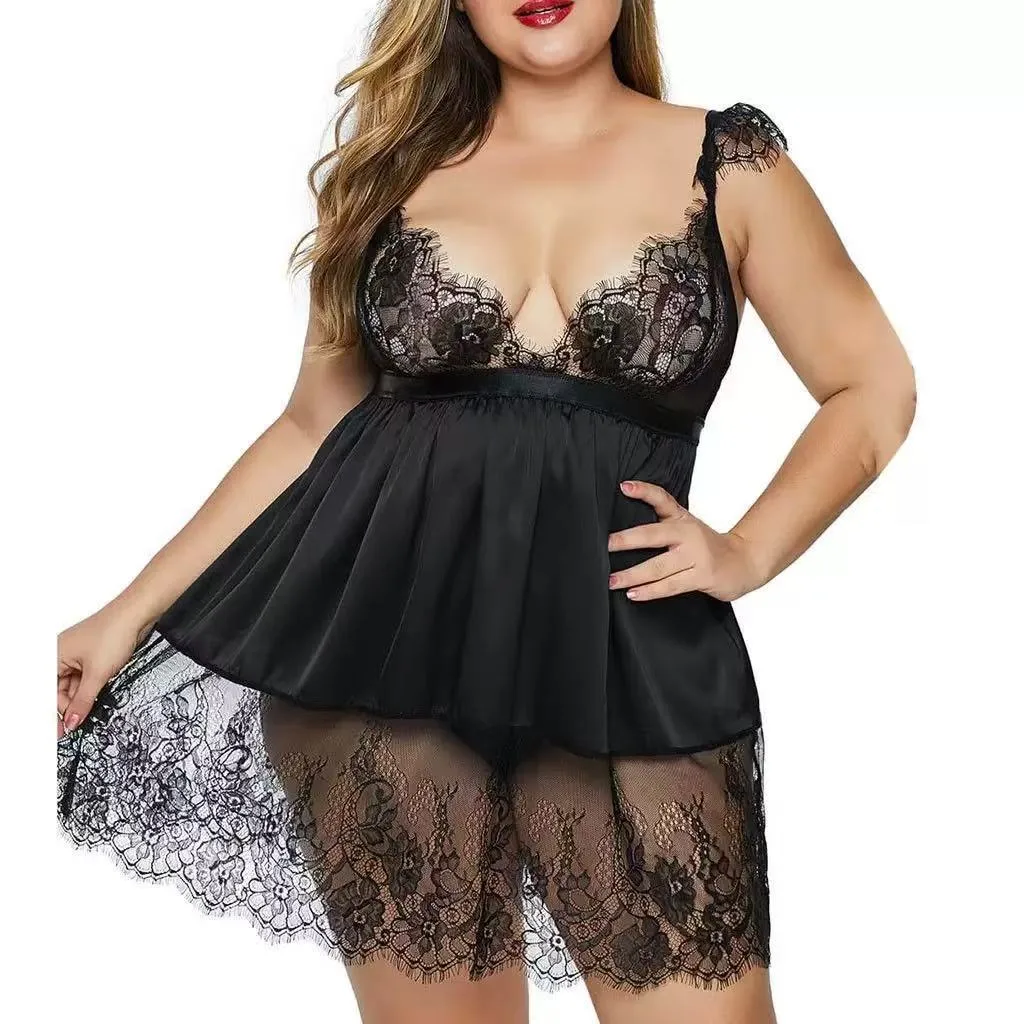 Camisolin Baby Doll Francesca de Puntilla (AL203) Talle 100 al 120: imagen 5