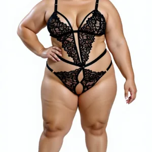 Body Emilly Encaje Entrepierna Abierta (art 811) Talle 90 al 110: imagen 7
